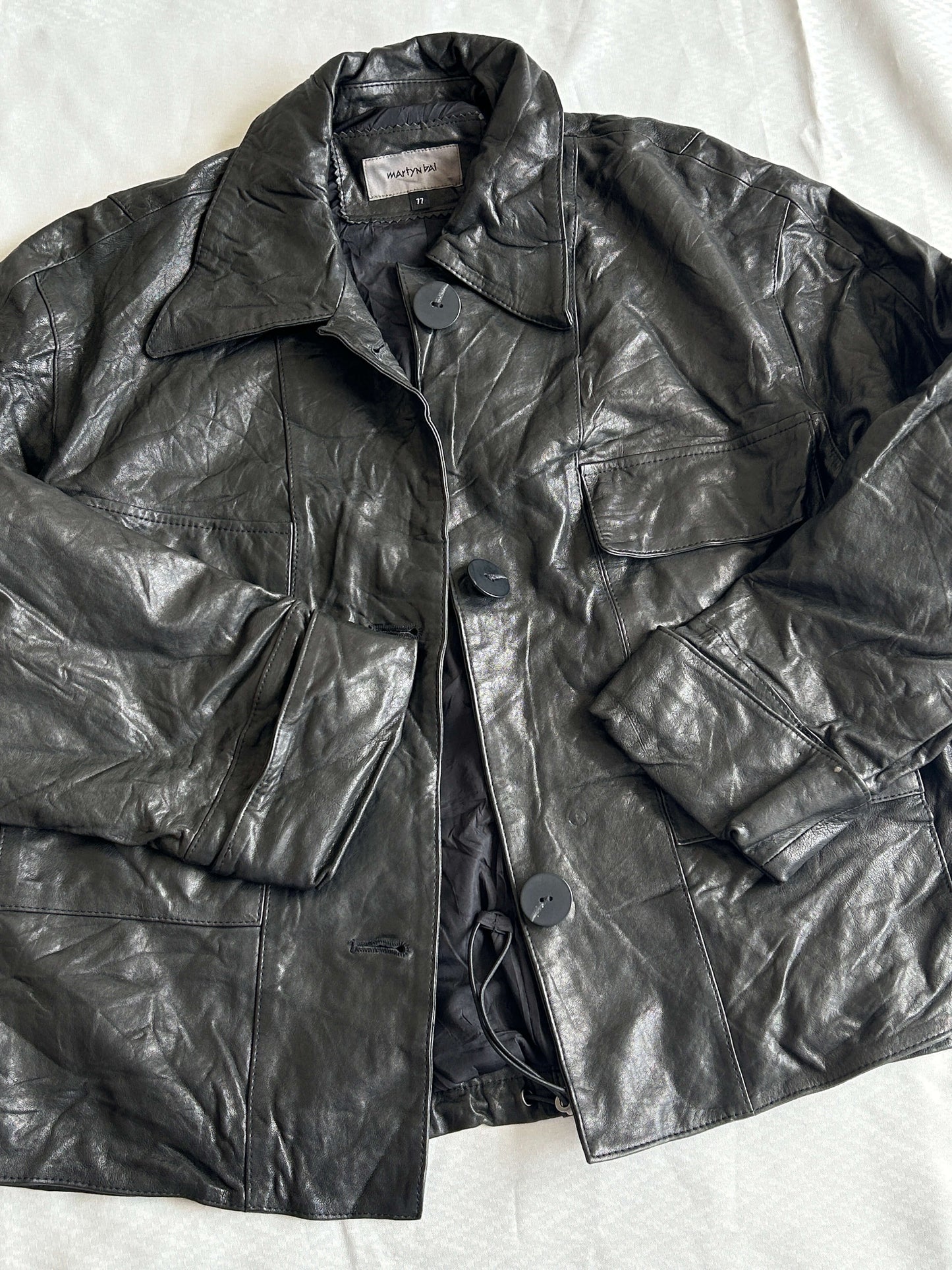 vintage leather jacket