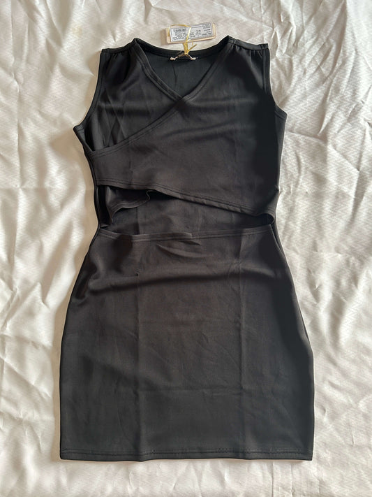 cutout little black dress (new)